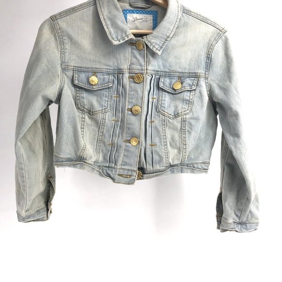 Jackets & Blazers - Vintage Style Cropped jean Jacket